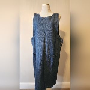 Karen Scott Blue Denim Midi Dress